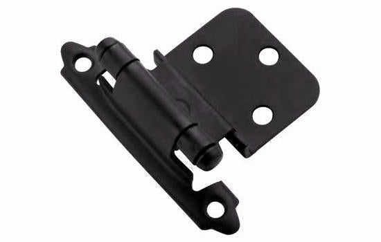 BPR3428FB - 3/8" Inset Self-Closing Flat Black Hinge