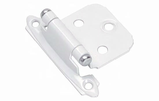 BPR3429W - Variable Overlay Self-Closing White Hinge