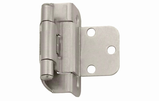 BPR7565G10 - 3/8" Inset Self-Closing Satin Nickel Partial Wrap Hinge