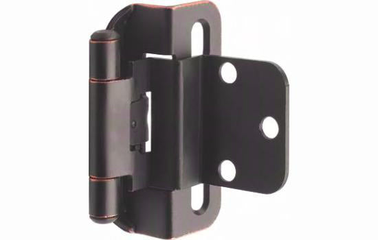 BPR7565ORB - 3/8" Inset Self-Closing Oil-Rubbed Bronze Partial Wrap Hinge