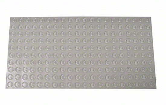 BS1CLR-SD - 1/8" Thick x 1/2" Diameter Clear Bumper Pads - 200 per sheet