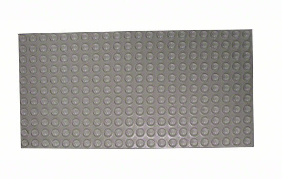 BS2CLR-SD - 3/16" Thick x 3/8" Diameter Clear Bumper Pads - 242 per sheet