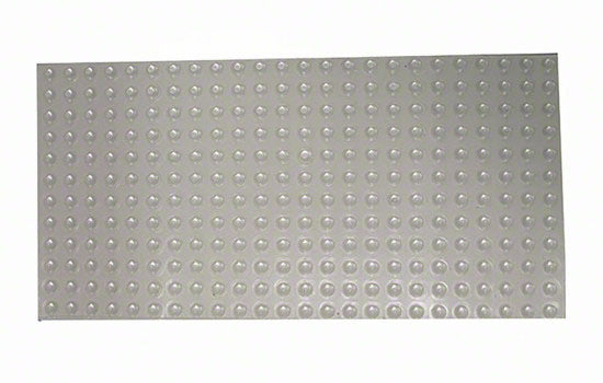 BS67CLR-SD - 3/16" Thick x 3/8" Diameter Clear Bumper Pads - 288 per sheet