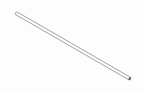 BT60L1118W - 1118mm Gray Synchro Rod for Tip-on Blumotion