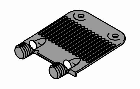 BZ96.10E1 - Gray Plastic Front Lateral Stabilizer Bracket for Tandembox/Legrabox Series