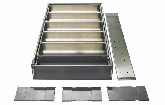 BZHI533TI4A - 15-3/4" - 16-1/2"W Stainless Steel Orgaline Cutlery Organizer for 21" Drawers