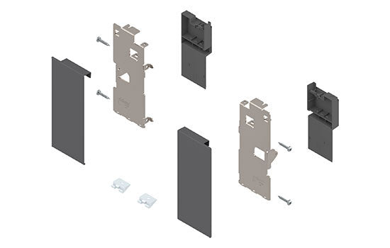 BZI7.0KS0-OGM - Legrabox K Height Interior Front Fixing Bracket for Gray