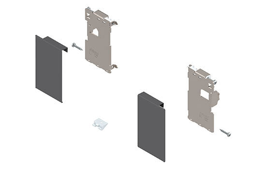 BZI7.0MS0-OGM - Legrabox M Height Interior Front Fixing Bracket for Gray