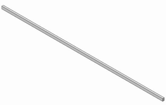 BZR7.1080U-ELN2 - 1080mm Legrabox Series Cross Gallery Rail Stainless Steel
