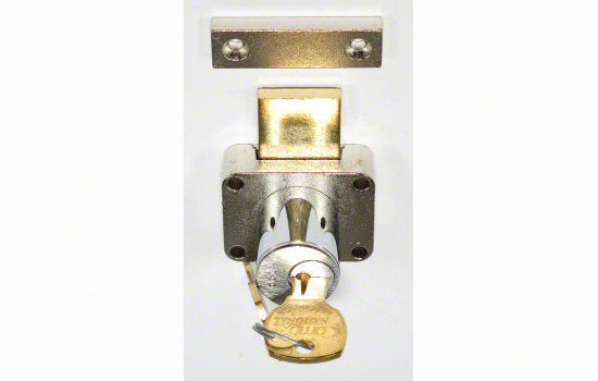 C8173-26DMK01 - 7/8" Dull Chrome 4 Pin Master Keyed Door Lock - Keyed Alike Key #001