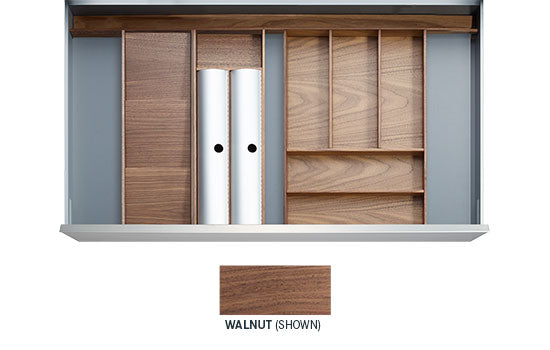 CAIRO-WAL *KIT* - 24" Walnut Cairo Drawer Insert Kit for Drawer Widths 27-1/2" to 30"