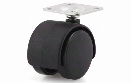 CASTER50P - 2" Diameter Nylon Swivel Twin Wheel Caster