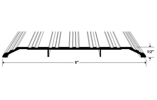 CET85D36 - 36"L x 8"W x 1/2"H Bronze Handicap Threshold
