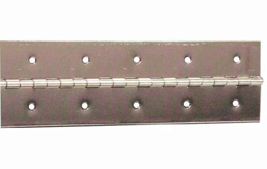CH112X72-14 - 1-1/2" x 6' Nickel Polybagged Piano Hinge