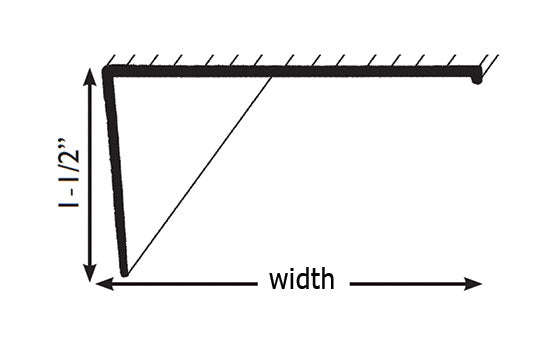 CO2237SN36 - 36"L x 2-3/4"W 1-1/2"H Satin Nickel Sill Nosing