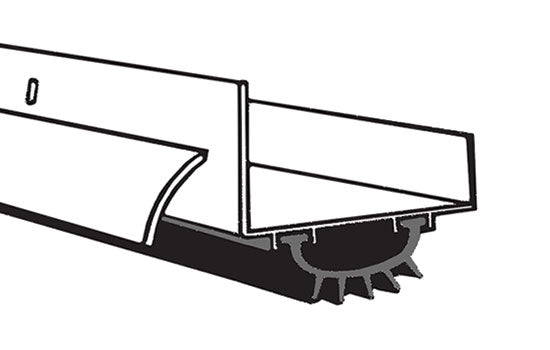 CO2599IB3134 - 31-3/4" Bronze Full Notch Door Shoe with Rain Drip for 1-3/4" Doors
