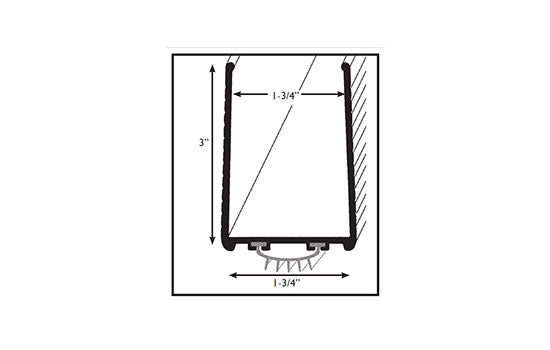 CO2619B36 - 36" Bronze Door Shoe without Rain Drip for 1-3/4" Doors