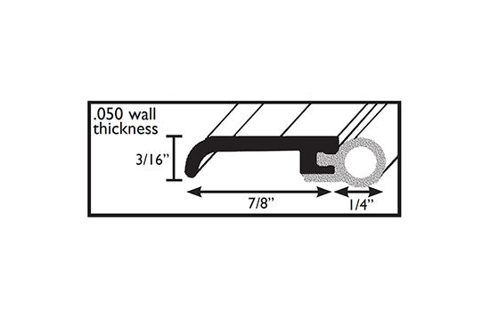 CO3209B3680 - 36" x 80" Bronze Rigid Jamb Weatherstripping
