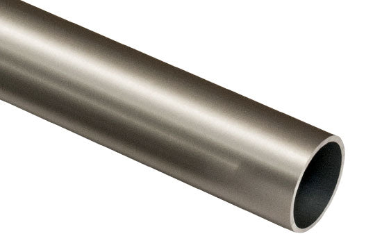 CR1-516DN8 - 8' Length 1-5/16" Diameter Round Satin Nickel Closet Rod