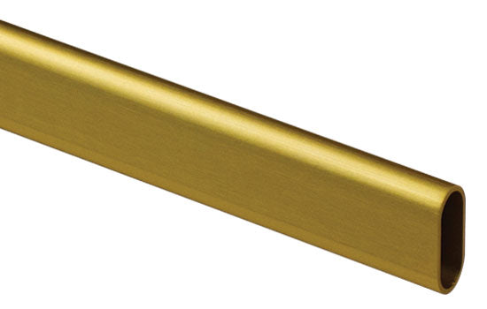 CR30X15DB8 - 8' Length Oval Dull Brass Closet Rod