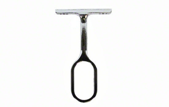 CRSCOV-CP - Chrome Screw-on Center Oval Closet Rod Support