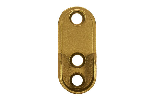 CRSOV-DB - Dull Brass Screw-on Oval Closet Rod Support