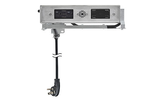 DD1514-232S - Stainless Steel 2-AC, 2-USB-C (PD), 4-USB-A 15 Amp Electrical/Charging Outlet for Drawers