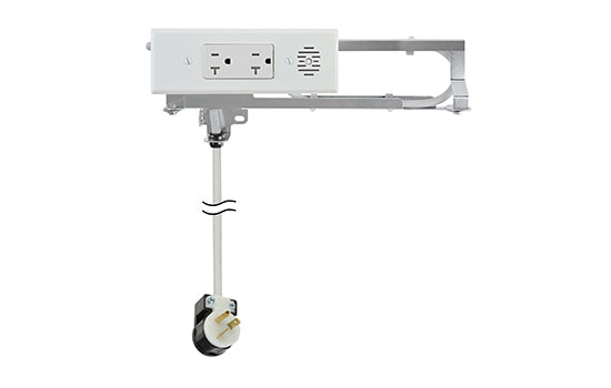 DD2012-160W - White 2-AC 20 Amp Electrical Outlet for Drawers