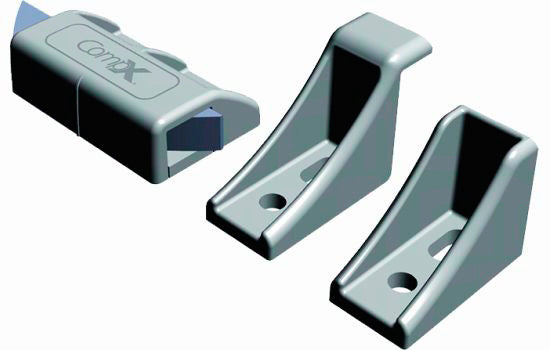 DL200W - White Double Door Latch Kit