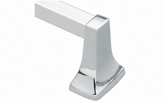 DN5124A-BAR - 3/4" x 24" Chrome Square Towel Bar <mark>Brackets Not Included</mark>
