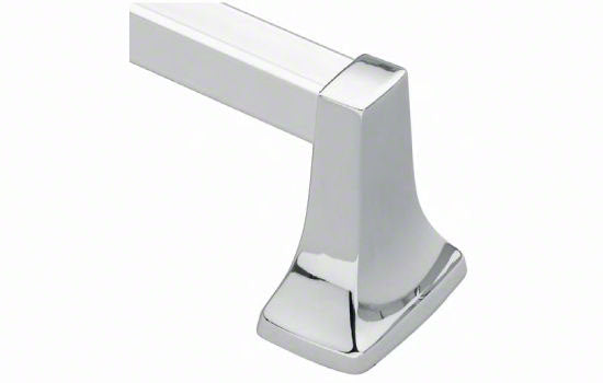 DN5124A *KIT* - 24"L Chrome Square Towel Bar with Brackets