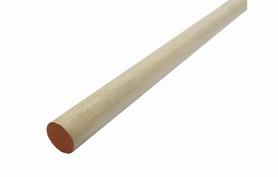 DR1X48 - 1" Diameter x 48" Length Orange Birch Dowel Rod