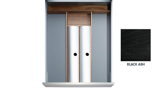 DUBLIN-BLK *KIT* - 6" Black Ash Dublin Drawer Insert Kit for Drawer Widths 9-1/2" to 12"
