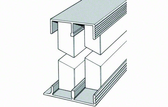 EP11A6 - 6' Aluminum Track Assembly for 3/4" Door