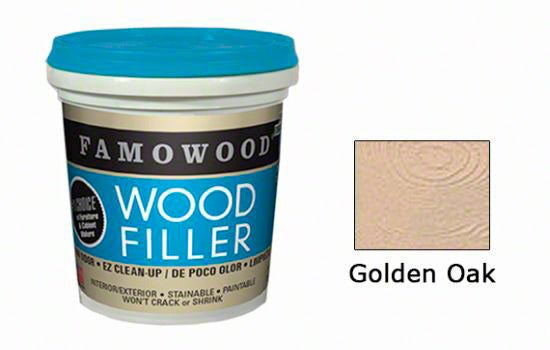 FASF24GOLDOAK - 24 oz Golden Oak Waterbase Wood Putty