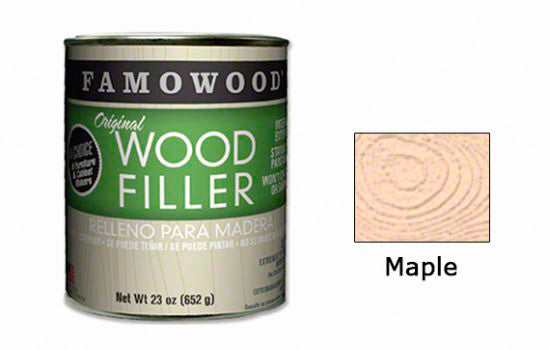 FAWP23MAP - 23 oz Maple Solvent-based Wood Putty
