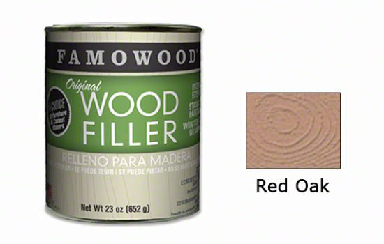 FAWP23REDOAK-CHE - 23 oz Red Oak Solvent-based Wood Putty