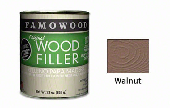 FAWP23WAL - 23 oz Walnut Solvent-based Wood Putty