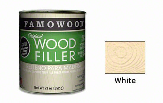 FAWP23WHI - 23 oz White Solvent-based Wood Putty