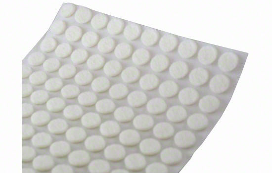 FELTPADS-WH - 1/8" Thick x 3/8" Diameter White Felt Pads