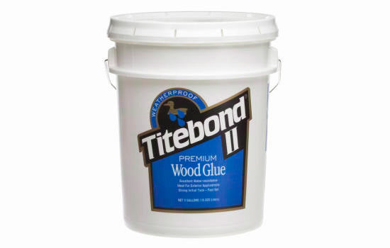 FR500-7 - 5 gallon Titebond II Water Resistant Wood Glue