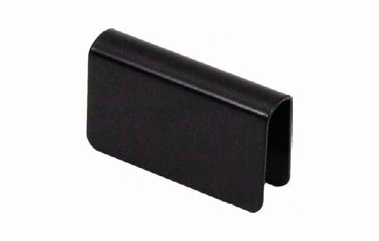 FT5002BK - 40mm Black Glass Door Strike