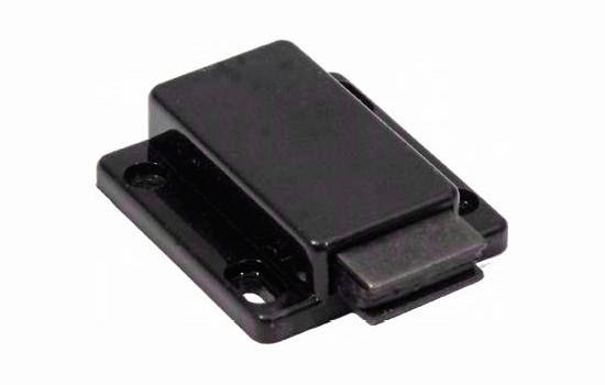FT50790BK - Black Square Push Latch with Strike