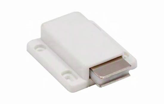 FT50790WH - White Square Push Latch with Strike