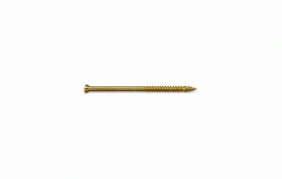 FTP300TTWSQ - #8 x 3" Flat-nibbed Head Square Yellow Zinc Self-drilling Screw for Assembly Installation