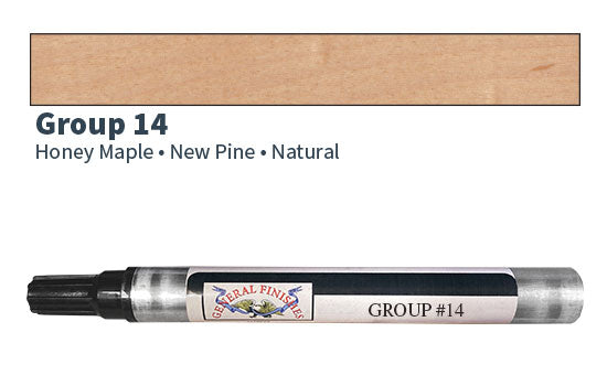 GF-G14M - Color Group 14 Touch Up Marker - Honey Maple, Natural, New Pine