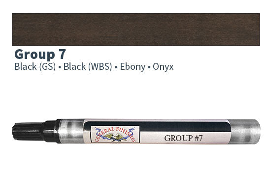 GF-G7M - Color Group 7 Touch Up Marker - Black, Ebony, Onyx