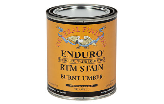 GF-RTM-BU-Q - Quart Waterbased Burnt Umber Stain