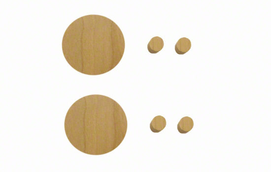 GOOF-CH - 35mm Cherry Cover Cap for Hinge Hole Repair