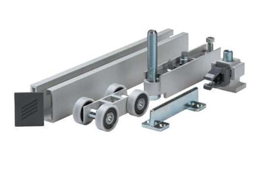 GR325HD-LOW - 325 Lbs Capacity Low Profile Door Hardware Set for Grant HD Series Tracks